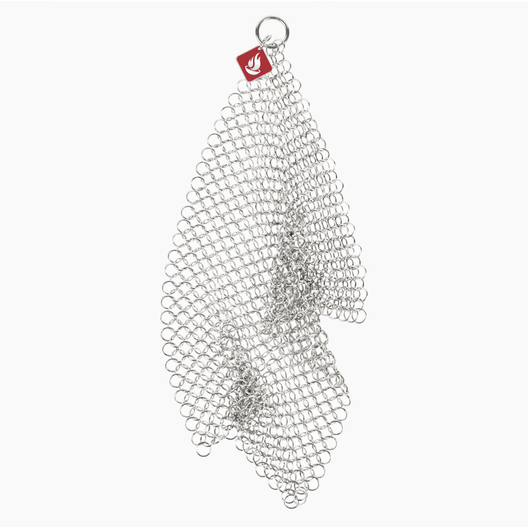 Camp Chef 7-Inch Stainless Steel Chain Mail Scrubber - CMS7 : BBQGuys