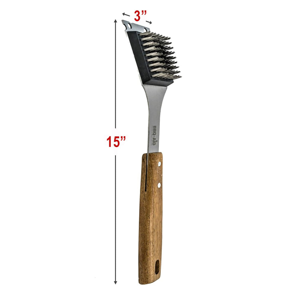 BEST BBQ Grill Brush Stainless Steel 18 Barbecue Cleaning Brush w/Wire  Bristles & Soft Comfortable Handle - Perfect Cleaner & Scraper for Grill