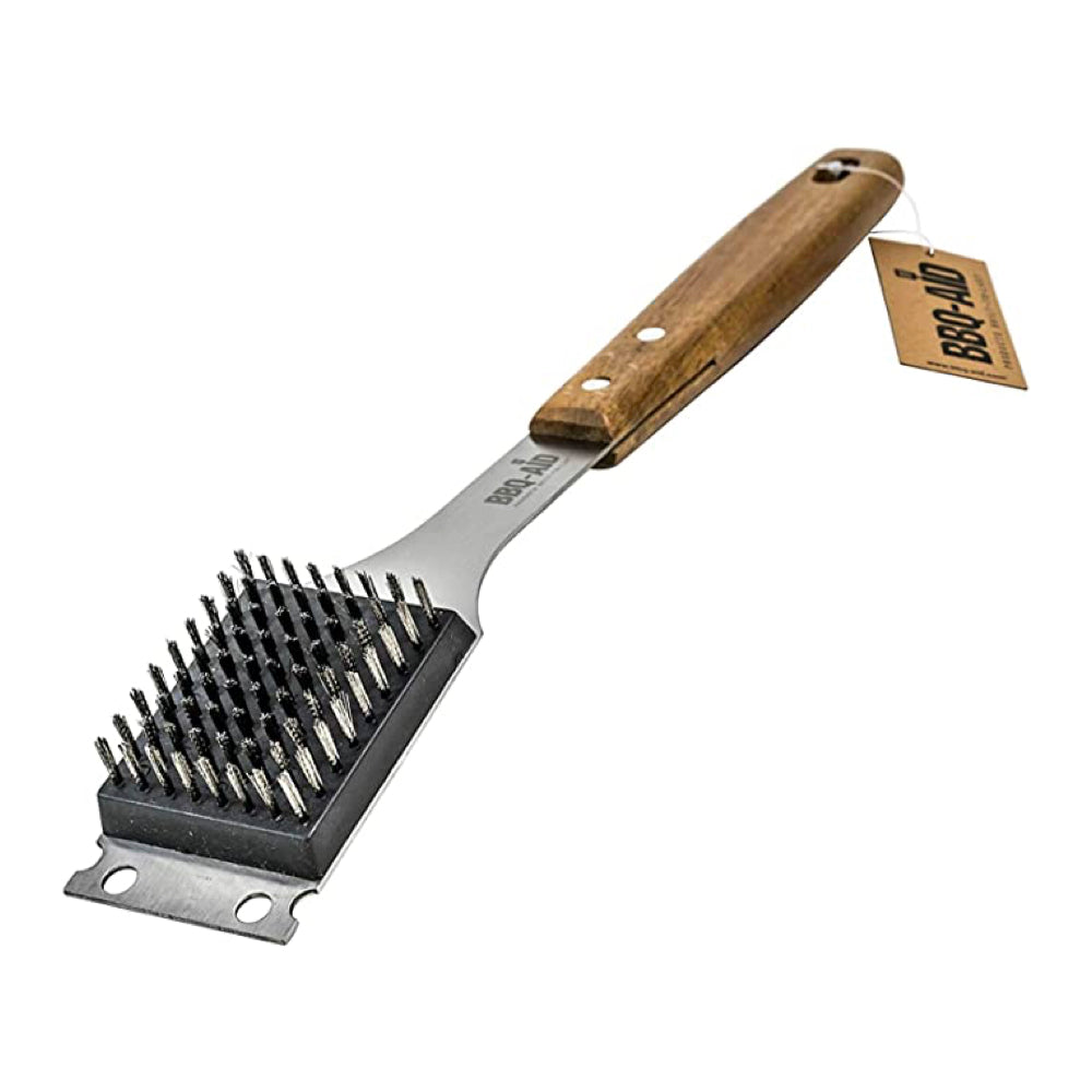 Jim Beam Barbecue Large Wood Handle Removable Grill Cleaning Brush