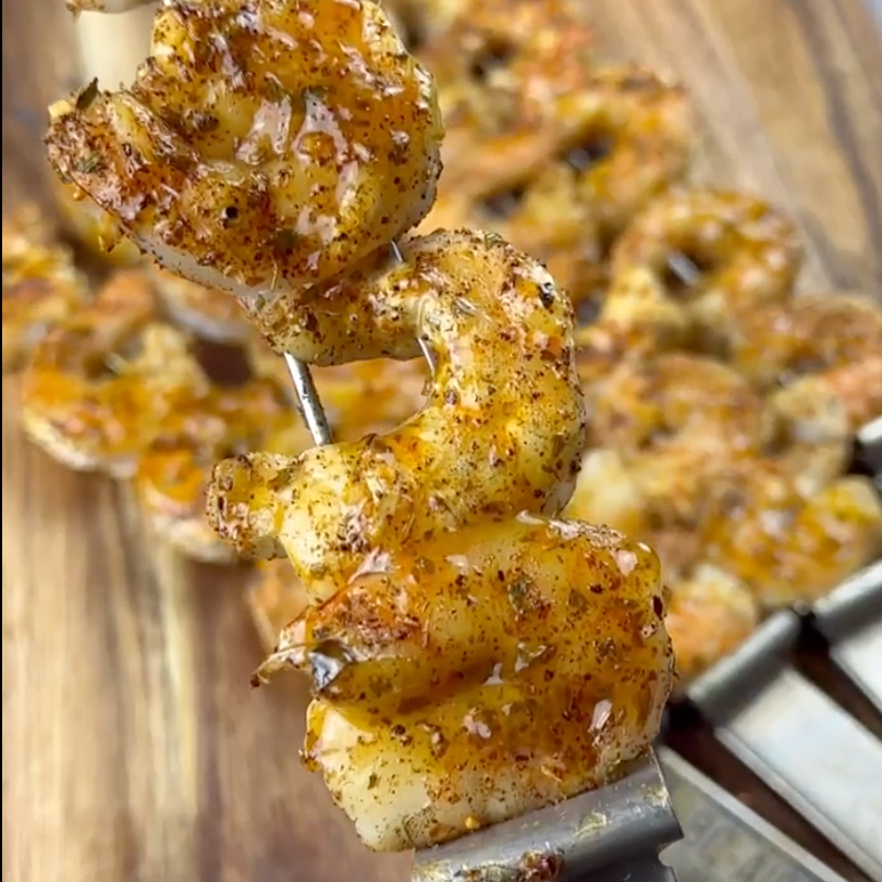 Mango Habanero Shrimp Skewers