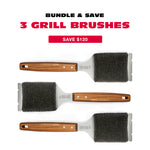 3 Pack - Bristle Free Grill Brush and Scraper