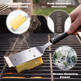 Steam Clean Brush & Scraper (Black)