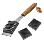 Grill Brush and Scraper + 2 Replacement Heads