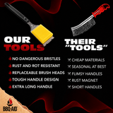 Steam Clean Brush & Scraper (Black)