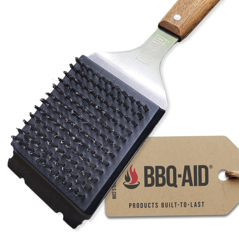 BBQ-Aid Wood Dishwasher Safe Cleaning Brush