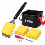 Steam Clean Brush & Scraper (Black)