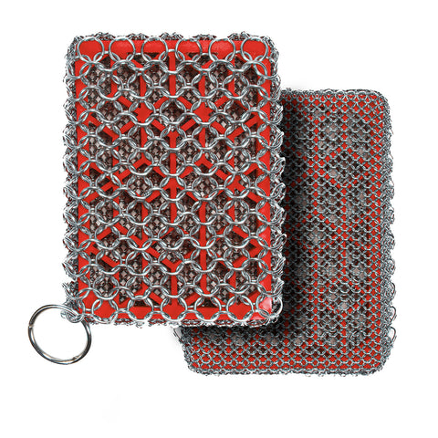 Lodge Cast Iron Square Chainmail Scrubbing Pad, 1, Blue