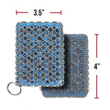 On Ice Blue Chainmail Combo Scrubber