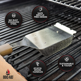 3 Pack - Bristle Free Grill Brush and Scraper