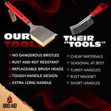 Steam Clean Brush & Scraper (Red)