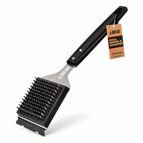 Wire Grill Brush and Scraper (Black)