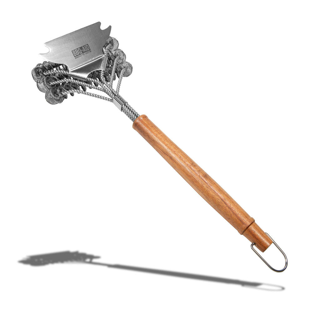 Bristle Free Grill Brush and Scraper – BBQ-AID