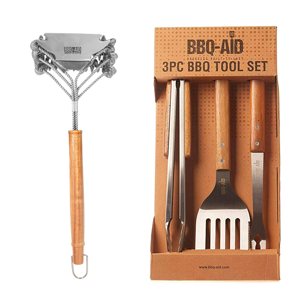 Bristle Free Grill Brush and Scraper – BBQ-AID